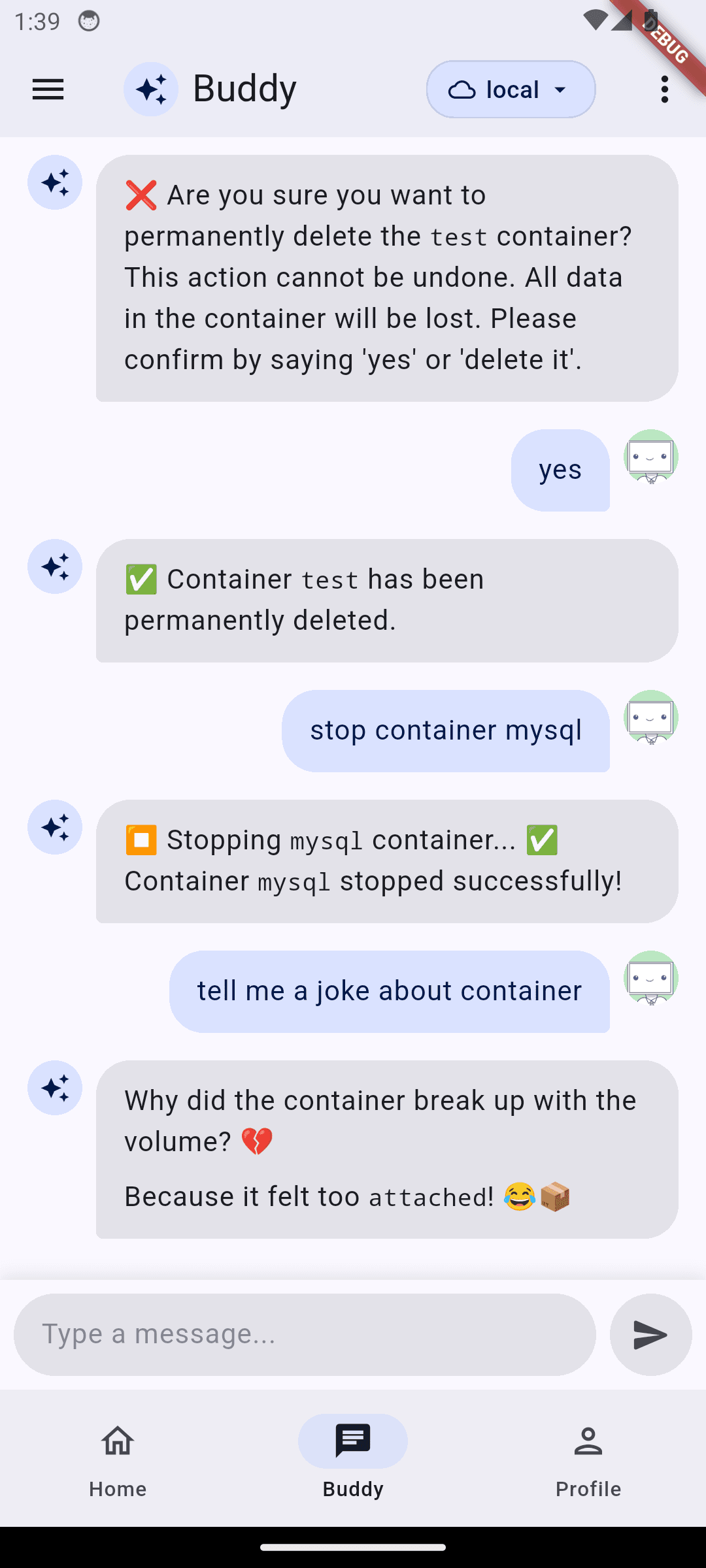 Container Monitoring Mobile App